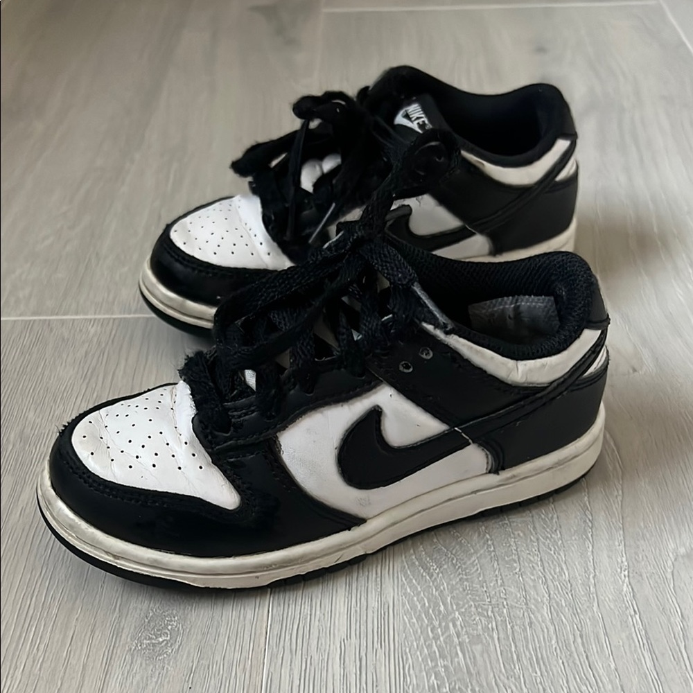 Nike Kids Black and White Dunks